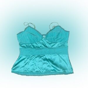 Banana Republic green cami size 16 material in pics